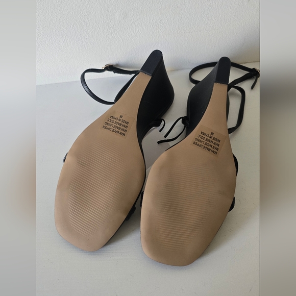 LOFT Black Strappy Wedge Sandals Women’s Size 8 NWT - Picture 7 of 8